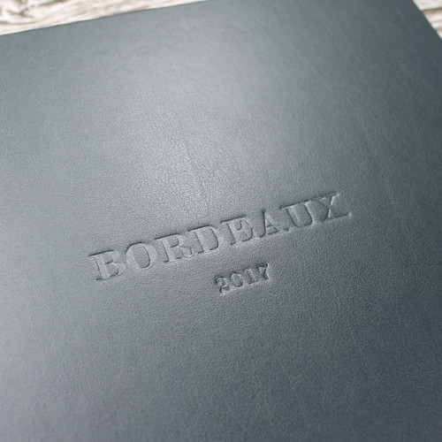 Traditional Dark Grey Leather Photo Album