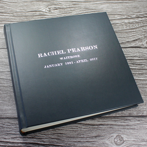 Traditional Dark Grey Leather Photo Album