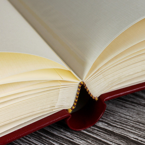 Traditional Classic Red Leather Photo Album