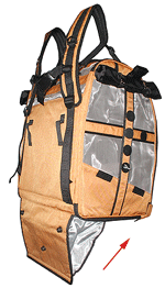 Celltei Bird Carrier with a foldable tail pouch