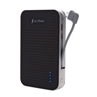 Front side of Portable power pack 8400mAh with built in USB