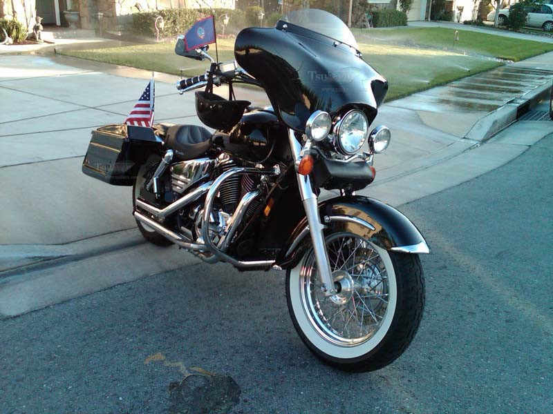 honda shadow 750 fairing with radio
