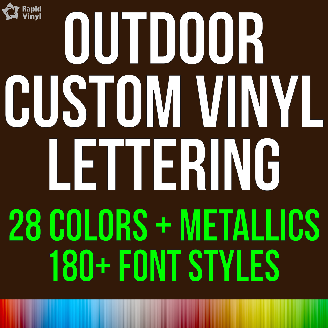 custom outdoor lettering rapid vinyl