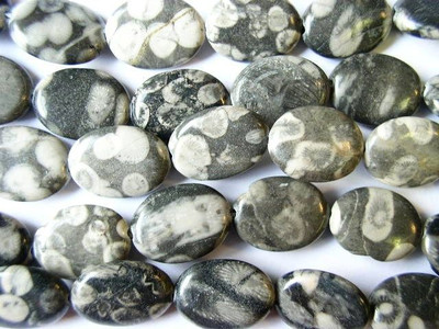 Polka Dot Jasper Oval Tabular Gemstone Beads 20mm (GS946) - Happy Mango ...