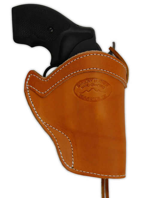holster snub nose gun 357 western 38 revolvers leather saddle barsony tan holsters rev bonanza seller