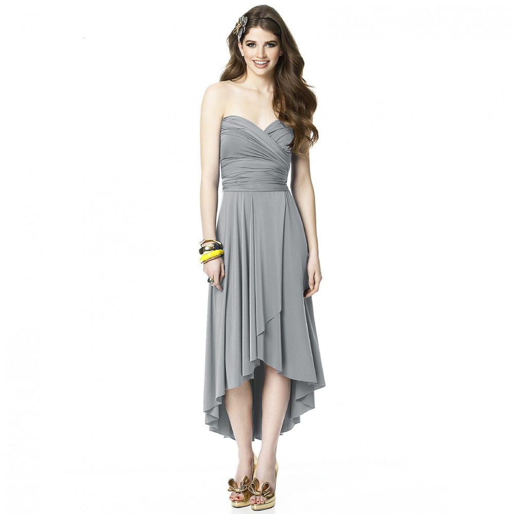Dessy Convertible  Dress  with Faux Wrap Skirt Convertible  
