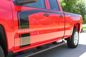 FLOW Chevy Truck Vinyl Graphic Stripe Decals | Chevy Silverado 2016-2018
