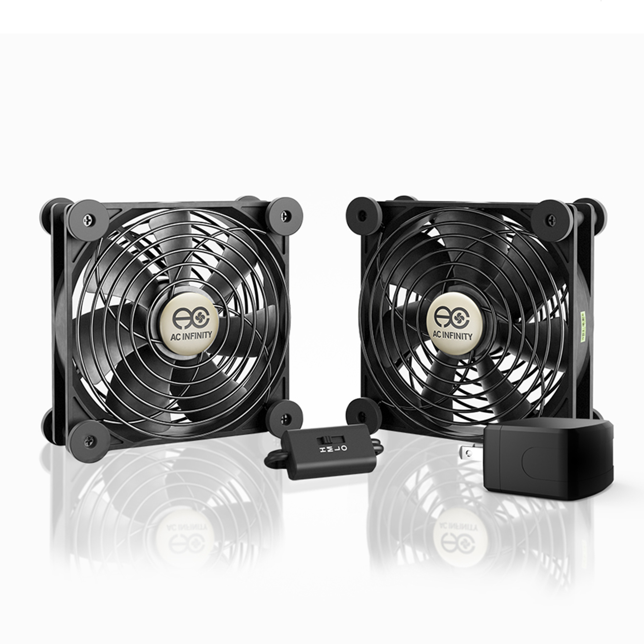 MULTIFAN S7P, Quiet ACPowered Cooling Fan, Dual 120mm AC Infinity