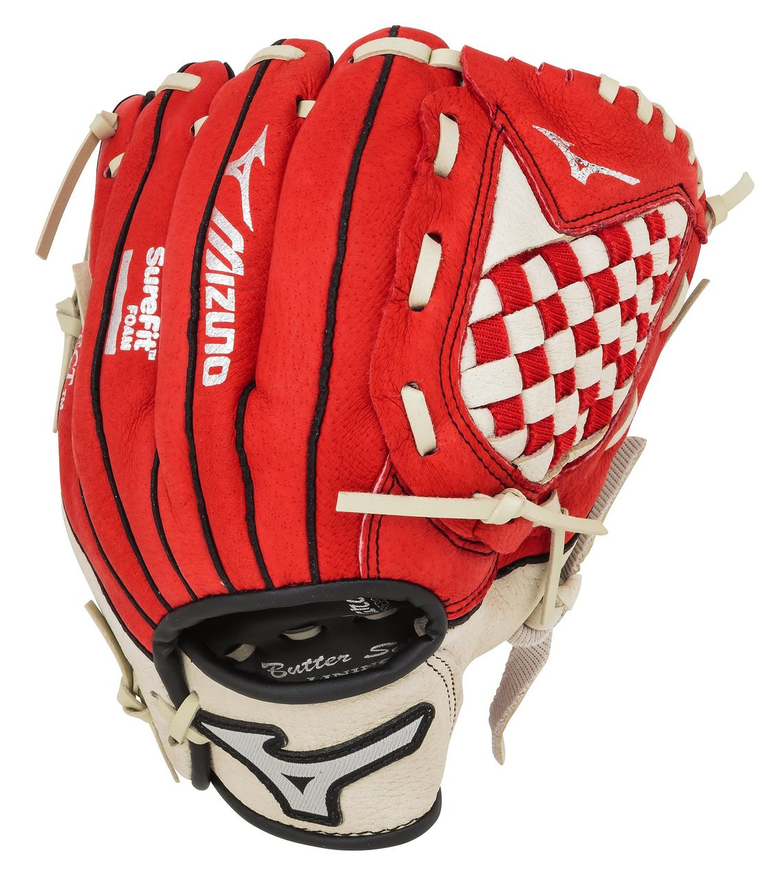 Mizuno Prospect Series GPP1000Y1RD 10 inch Red Youth Baseball Glove (Right Handed Throw)