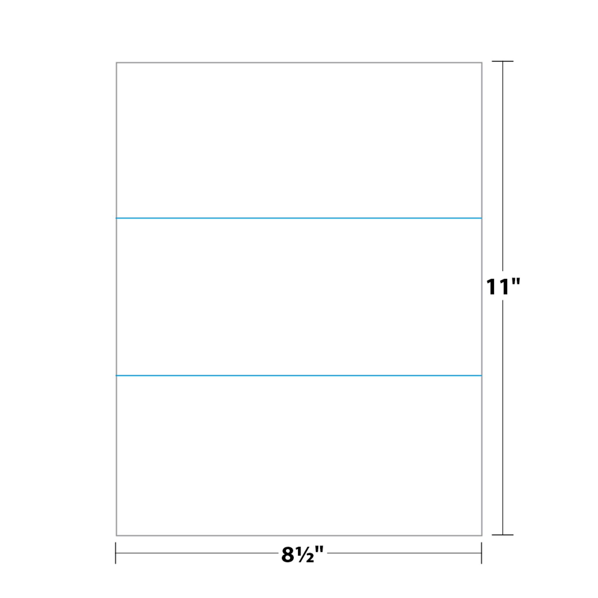 tri fold brochure measurements