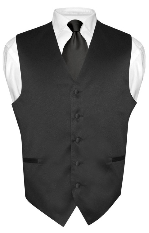 shirt and tie with vest