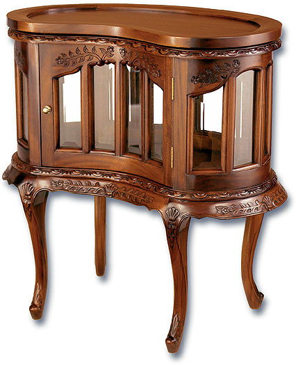 Fred Nut Tea Tables - Mahogany Side & End Tables - Handmade Mahogany Nut Shaped Drinks Cabinet - Fred Nut Tea Tables - Mahogany Side & End Tables - Handmade Mahogany