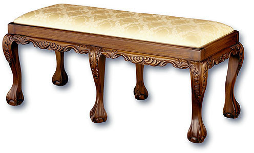 Chippendale Ball & Claw Bench | Laurel Crown