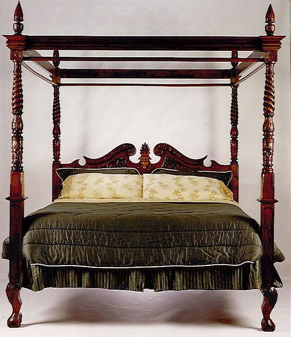 King Size Four-Poster Canopy Bed | Laurel Crown