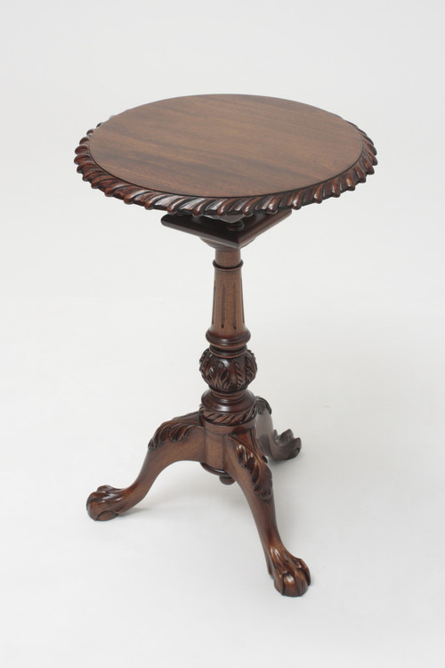 Mahogany Tilt Top Tea Table  Laurel Crown