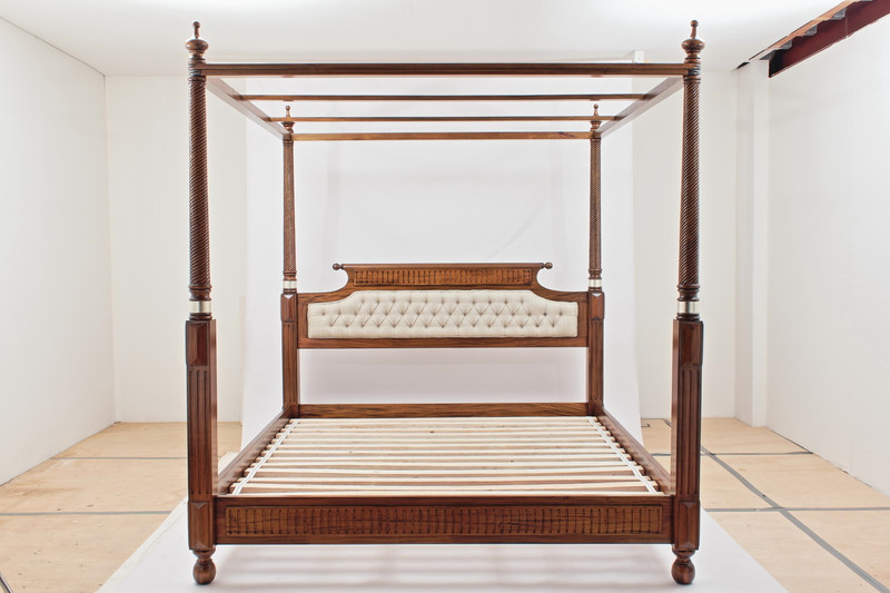 King Size Four-Poster Canopy Bed | Laurel Crown