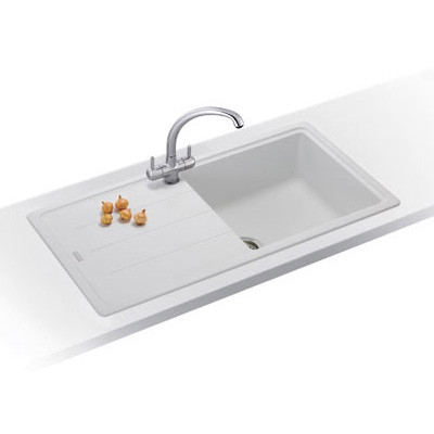 Franke Basis BFG611970 Fragranite Polar White Kitchen Sink Sinks