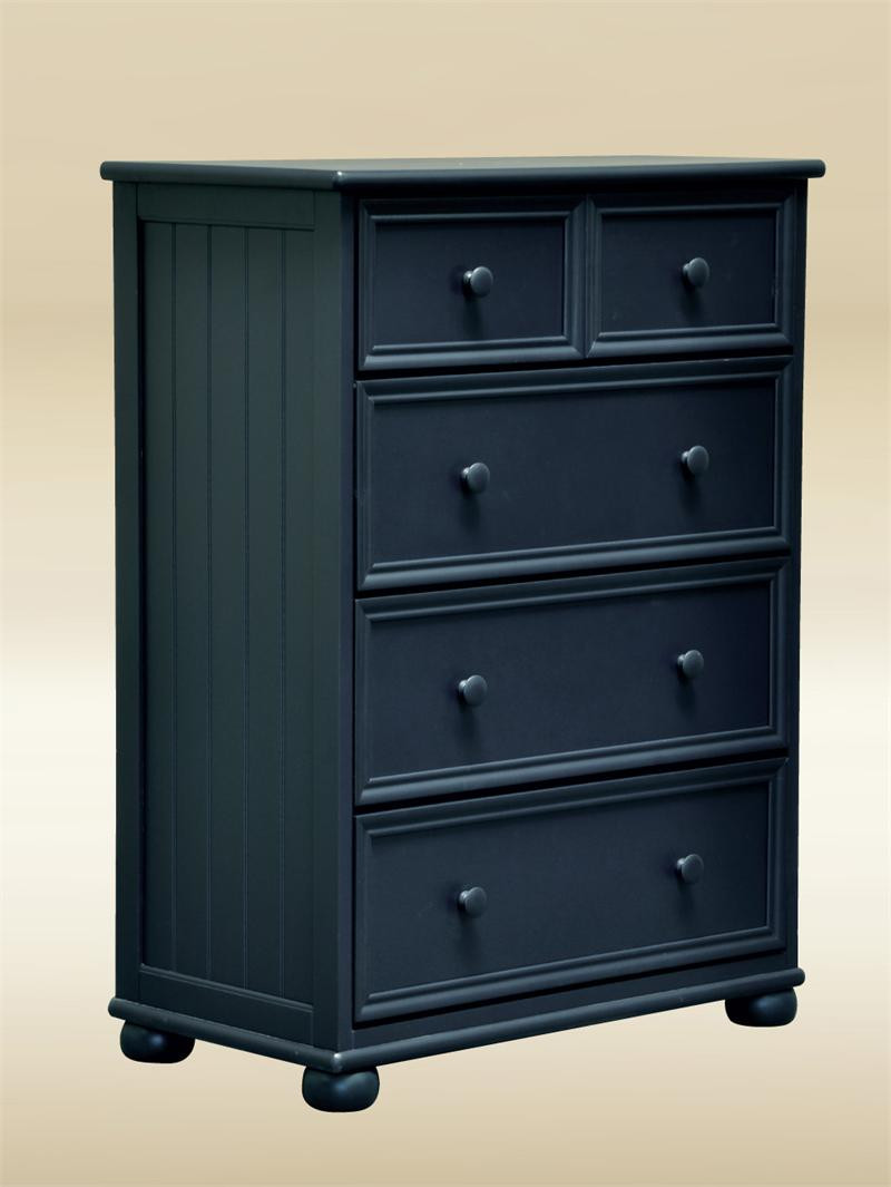 Montclair Navy Blue 3Large and 2 Small Drawers Chest