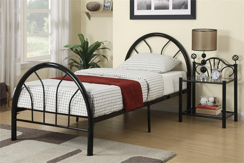 Dalton Black Metal Twin Bed | Metal Beds For Kids