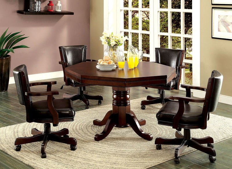 Vegas Octagonal Cherry Dining Game Room Table Vegas Octagonal Cherry Dining Game Room Table