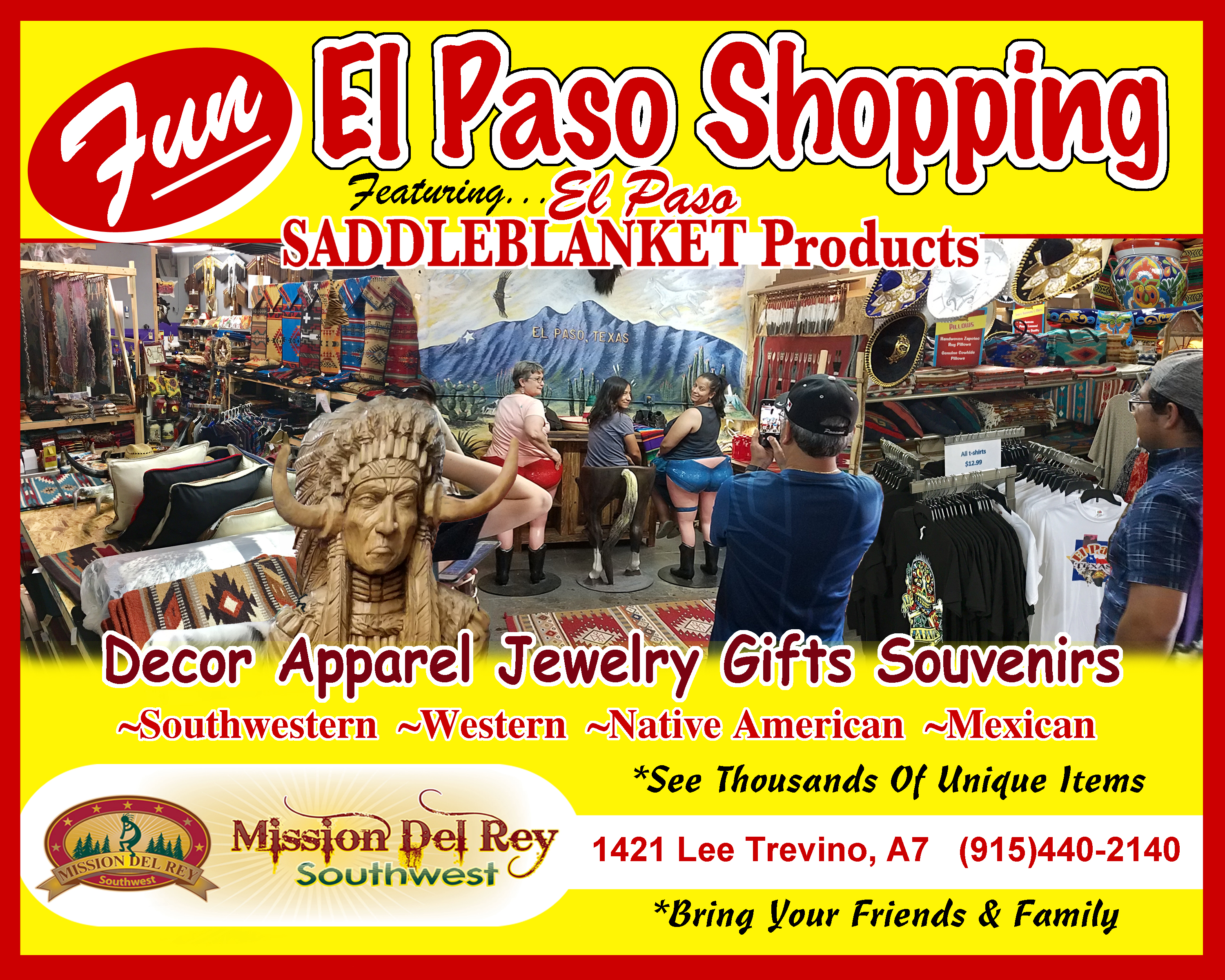 El Paso Souvenirs at Mission Del Rey Southwest