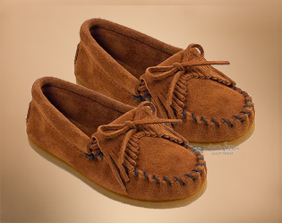 kids-kilty-hardsole-brown moccasins