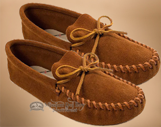 Men's Leather Laced Moccasins