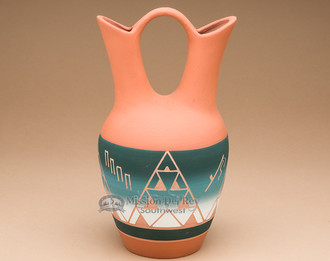 Native American Pottery Wedding Vase 9 5 Sioux P620 Mission Native American Pottery Wedding Vase Sioux