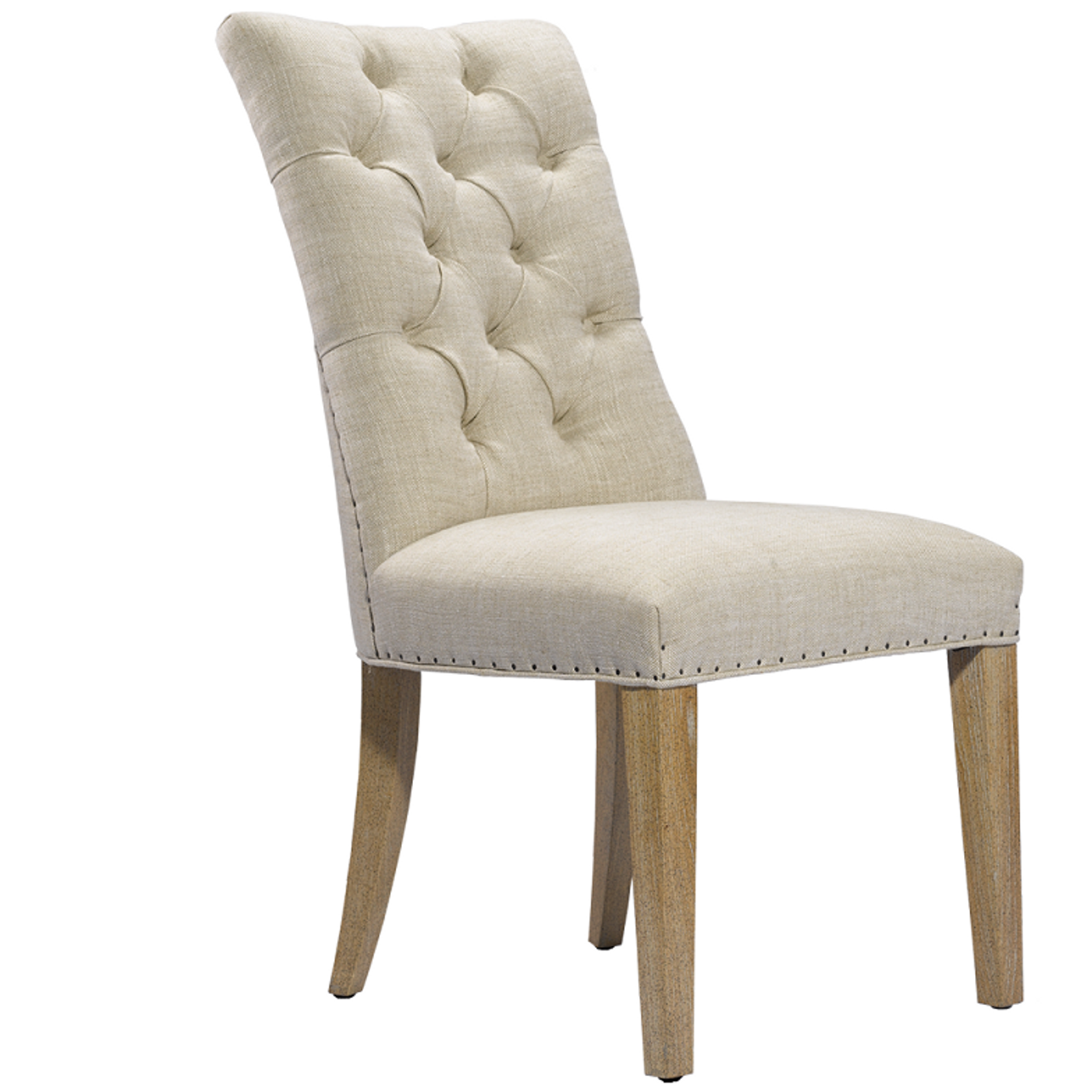 Luxe Linen Upholstered Dining Side Chair | Zin Home