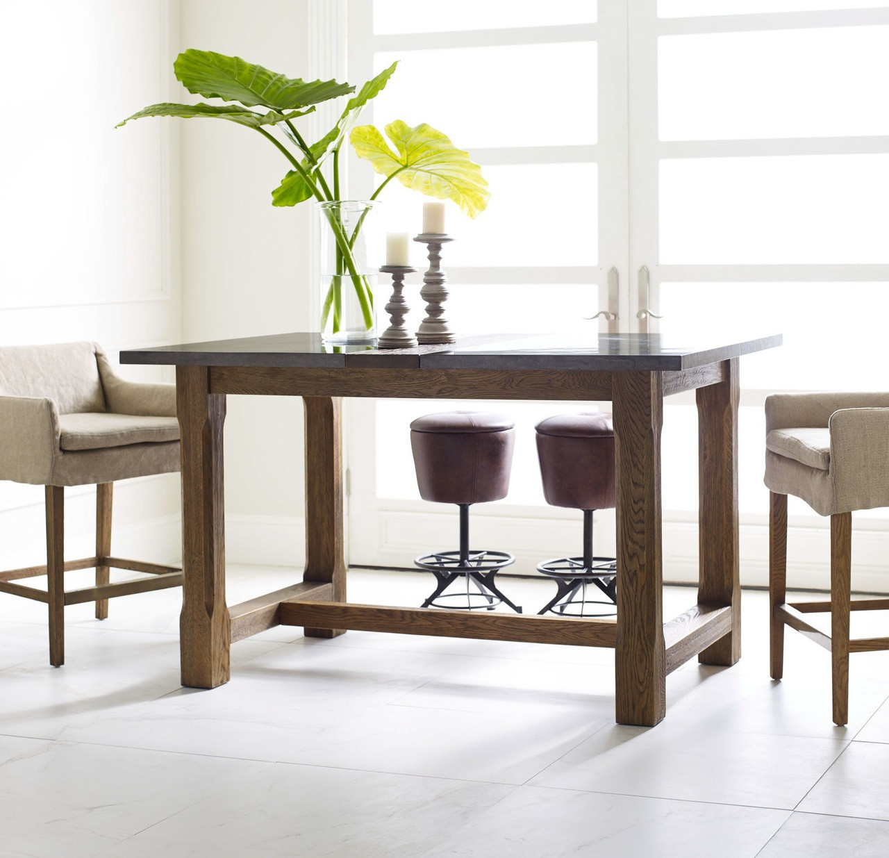 Bluestone + Wood Foundry Farmhouse Counter Pub Table | Zin ... (1280 x 1235 Pixel)