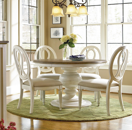 dining table round chic country piece