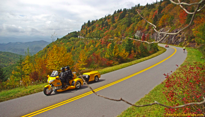 Spectacular Fall Motorcycle Riding Tour - The USA Trailer Store