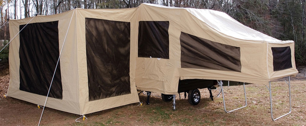 Solace Motorcycle Camper Screen Room | The USA Trailer Store