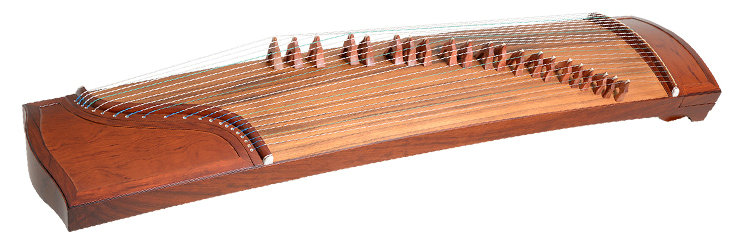 Concert Grade Plain Surface Guzheng Instrument Chinese Zither Harp
