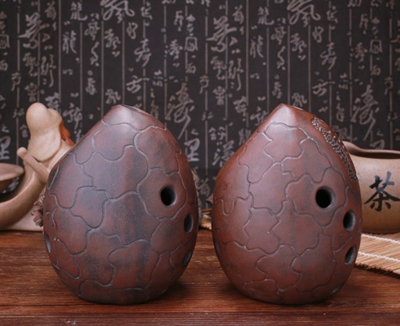 Buy Professional Chinese Clay Flute Ancient Xun Instrument Egg Pattern