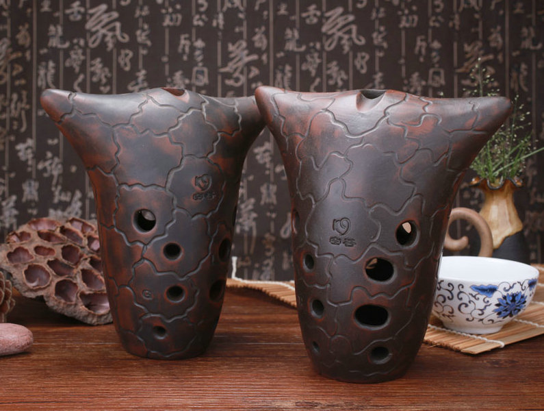 Buy Professional Chinese Clay Flute Ancient Xun Instrument Ox Head