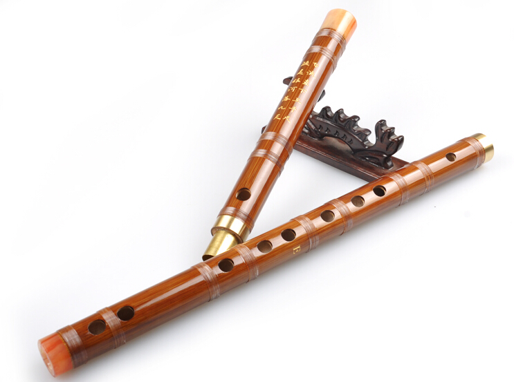 Study Level Chinese Bitter Bamboo Flute Dizi Instrument with Accessories