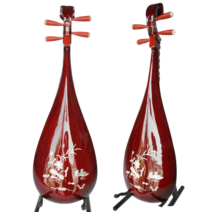 buy professional shell carved sandalwood pipa instrument chinese