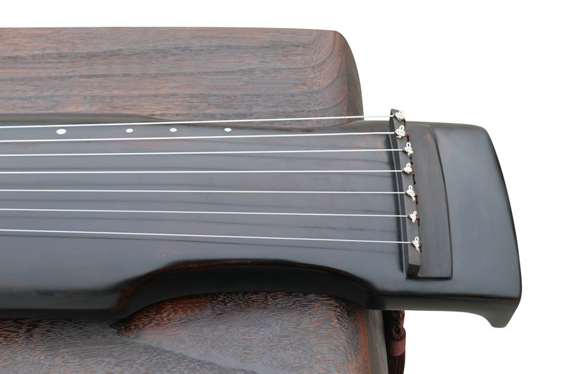 Concert Grade Aged Fir Wood Guqin Chinese 7 Stringed Zither Zhong Ni Style
