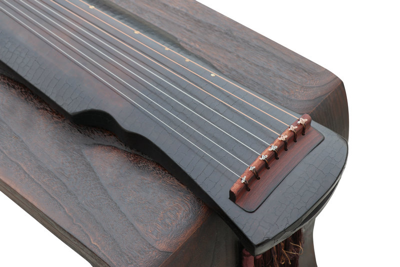 Concert Grade Aged Fir Wood Guqin Instrument Chinese 7 String Zither Ling Ji Style