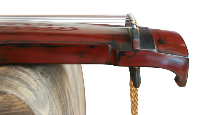 Premium Quality Aged Fir Wood Guqin Instrument Chinese 7 Stringed Zither  Zhong Ni Style