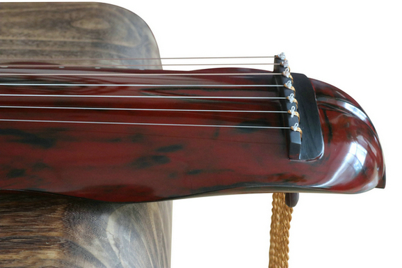 Buy Premium Quality Aged Fir Wood Guqin Instrument Chinese 7 String Zither Banana Leaf Style