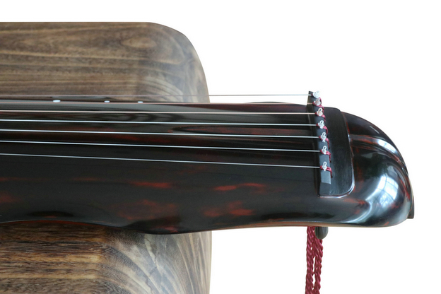 Buy Premium Quality Aged Fir Wood Guqin Instrument Chinese 7 String Zither Banana Leaf Type