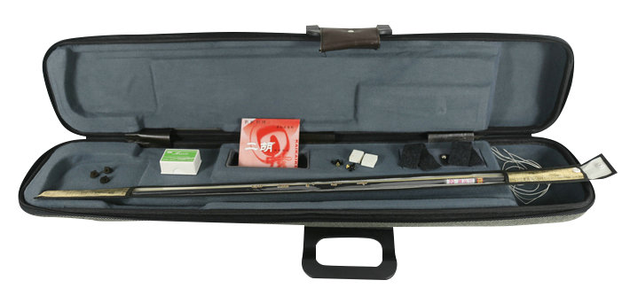 Concert Level Black Sandalwood Erhu Instrument Chinese Violin Fiddle With Accessories