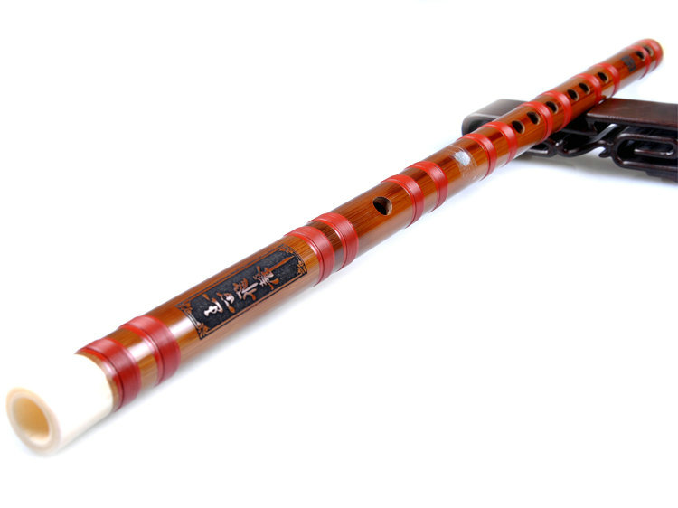 Concert Grade Chinese Bitter Bamboo Flute Dizi Instrument with Accessories