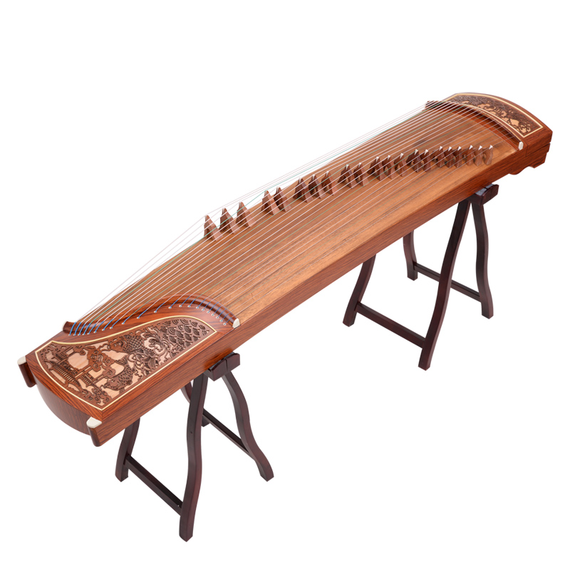 Buy Professional Level Red Sandalwood Guzheng Instrument Chinese Koto