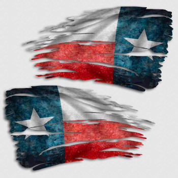 Download Tattered Texas Flag Decal | Distressed Texan Lone Star Sticker
