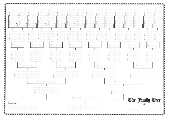 6 generation pedigree chart