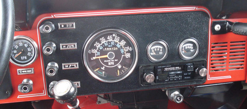 CJ Laredo Dash Surround Decal - Collins Bros Jeep 1982 jeep cj7 engine wiring 