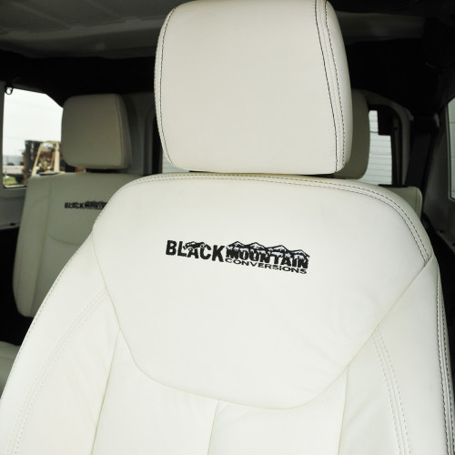 '07-Current White Leather Seat Covers - Collins Bros Jeep